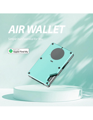 Cartera Slim HPSH Air Wallet con Rastreador Integrado Azul Tiffany