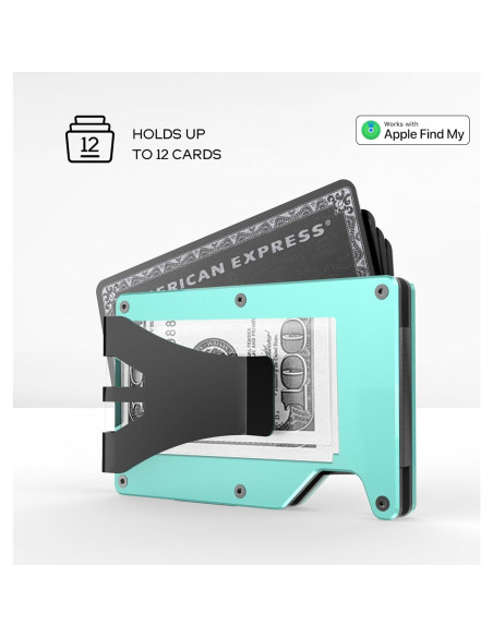 Cartera Slim HPSH Air Wallet con Rastreador Integrado Azul Tiffany