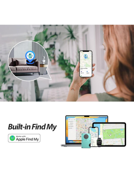 Cartera Slim HPSH Air Wallet con Rastreador Integrado Azul Tiffany