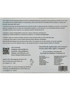 Hojas de detergente biodegradable Scent Si Bon 60 cargas 2