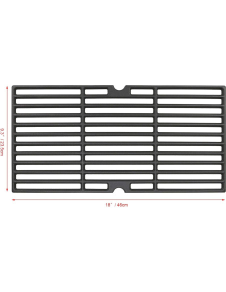 Rejillas de Parrilla Utheer 18" Hierro Fundido para Charbroil