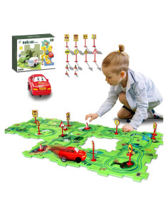 Set de Pista de Autos Puzzle Racer A-Land 25 Piezas