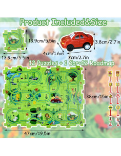 Set de Pista de Autos Puzzle Racer A-Land 25 Piezas 2