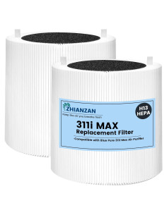 Paquete de 2 Filtros HEPA ZHIANZAN 311i Max para Blue Pure