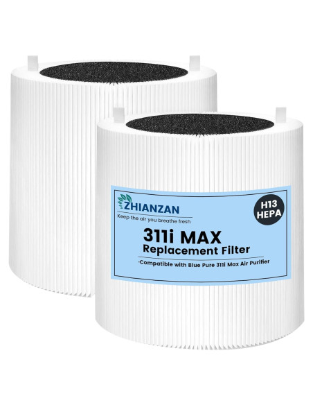 Paquete de 2 Filtros HEPA ZHIANZAN 311i Max para Blue Pure