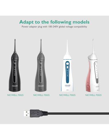 Cargador de hilo dental inalámbrico Nicwell F5025 Lnauy