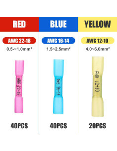 Kit de Conectores de Empalme Térmico 100PCS Intashi - Aislados 2