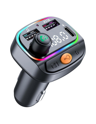 Transmisor FM Bluetooth 5.3 ACECAR C2 con Cargador USB