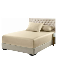 Sábana Ajustable Twin XL Royal Tradition Viscosa de Bambú Beige