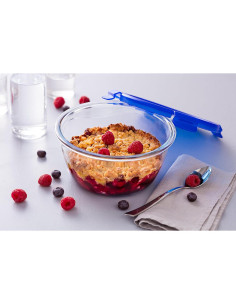 Contenedor Rectangular de Vidrio Pyrex Cook & Go 1.6L 2