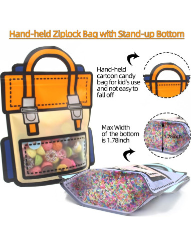 30 Bolsas de Regalo Naranjas KTBANBANNEY Reutilizables 20.93x17.97cm