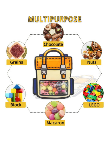 30 Bolsas de Regalo Naranjas KTBANBANNEY Reutilizables 20.93x17.97cm