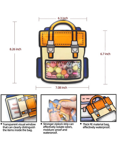 30 Bolsas de Regalo Naranjas KTBANBANNEY Reutilizables 20.93x17.97cm