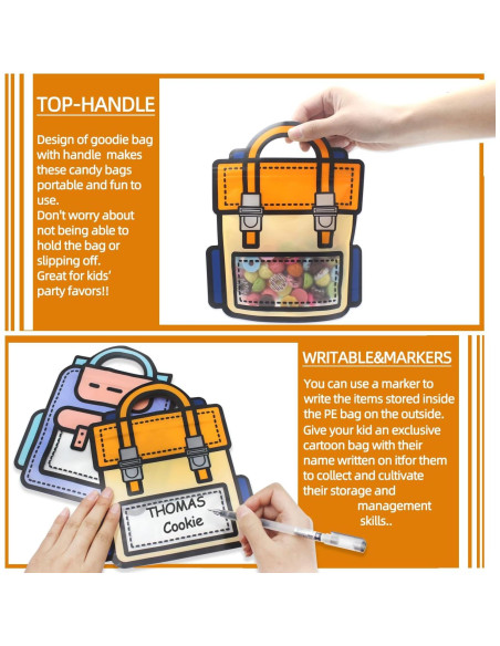 30 Bolsas de Regalo Naranjas KTBANBANNEY Reutilizables 20.93x17.97cm