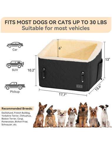 Asiento Elevador para Perros PETSFIT Negro 49x40x34 cm