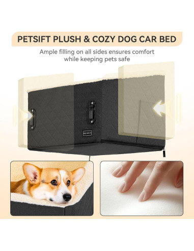 Asiento Elevador para Perros PETSFIT Negro 49x40x34 cm