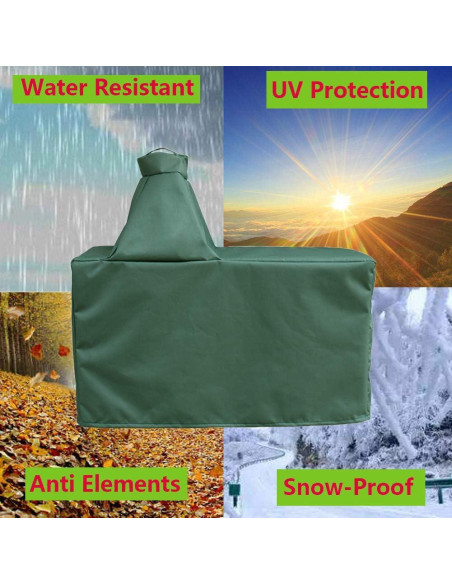 Cubierta para Parrilla Kamado Mini Lustrous Verde 600D 55.88cm