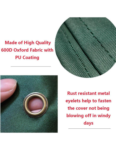 Cubierta para Parrilla Kamado Mini Lustrous Verde 600D 55.88cm