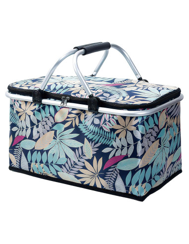 Cesta de Picnic Aislada Aikolesa 25L Plegable Azul