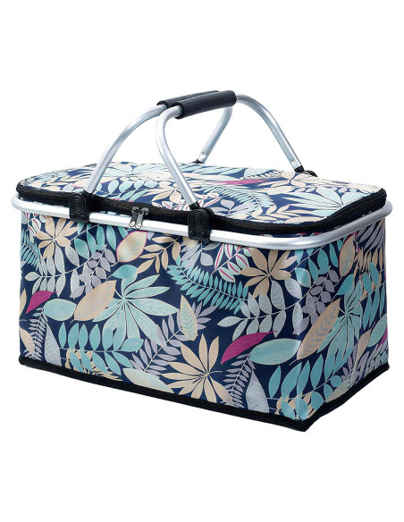 Cesta de Picnic Aislada Aikolesa 25L Plegable Azul