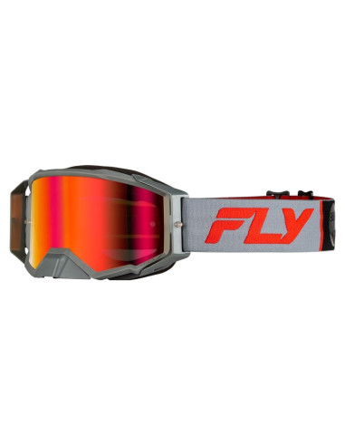 Gafas de Motocross Fly Racing Zone Pro Gris/Rojo Adulto