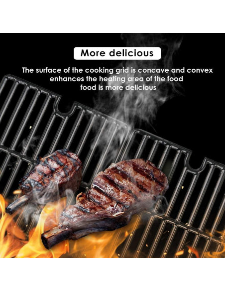 Rejillas de Cocina de Hierro Fundido GRISUN 41.91x27.69cm