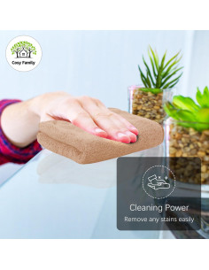 Juego de 24 Paños de Baño Cosy Family - 30.48 cm - Marrón 2