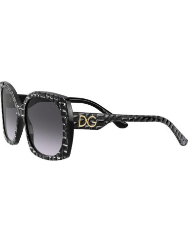 Gafas de sol Dolce & Gabbana DG4385 52mm Textura Cocco Negra