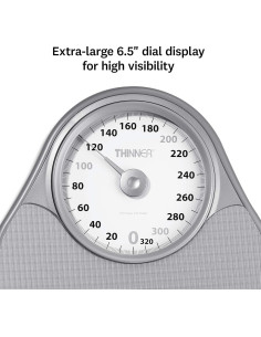 Balanza de Baño Analógica Thinner Conair 150 kg Plata 2