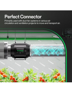 Kit de Ventilación VIVOSUN 4" con Ventilador 190 CFM y Filtro 2