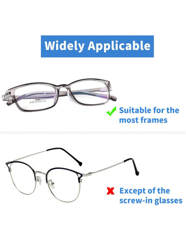 20 Pares Almohadillas Adhesivas para Gafas Silicona Transparente