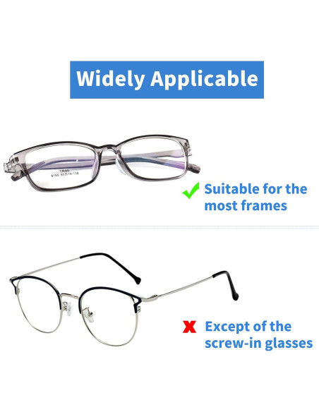 20 Pares Almohadillas Adhesivas para Gafas Silicona Transparente