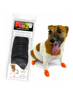 Botas de goma PawZ para perros pequeños - Impermeables y antideslizantes - X-Pequeño (3.81-5.08 cm) - Paquete de 12