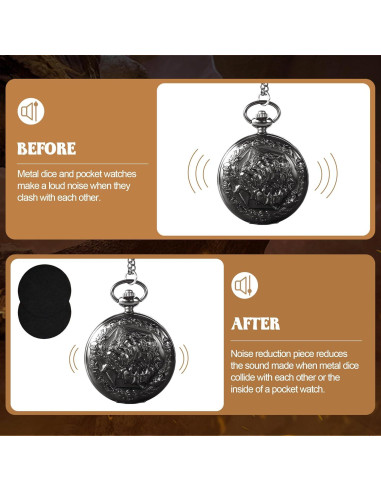 Set de Dados de Metal Banloga 7PCS para D&D con Estuche