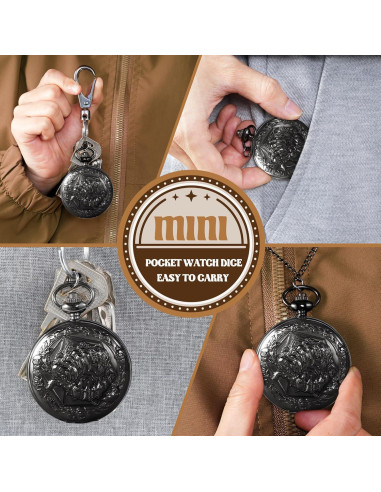 Set de Dados de Metal Banloga 7PCS para D&D con Estuche