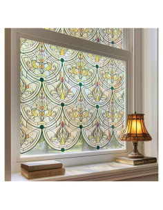 Película de Ventana de Vidrio Templado ADD.HERES 44x120cm Hierro Dorado