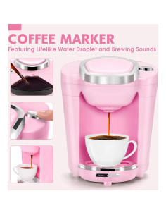 Juego de Cocina Rosa TooyBing con Electrodomésticos y Luz 2