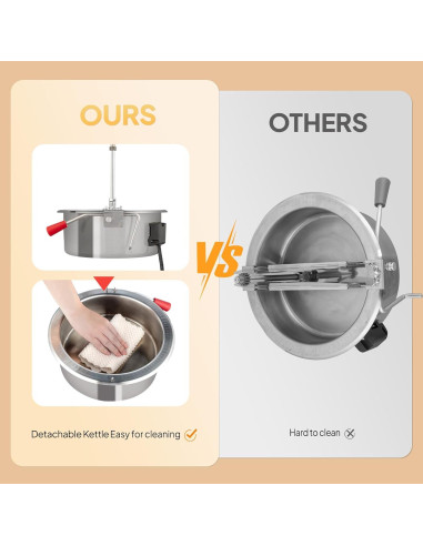 Máquina de Palomitas ROVSUN 8 Onzas con Carrito y Ruedas