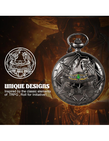 Juego de Dados D&D Banloga 7PCS Metal con Estuche