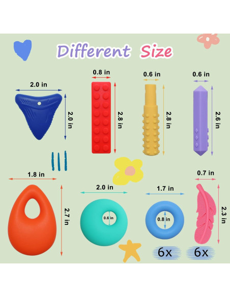 Paquete de 24 Juguetes Fidget Sensoriales Hoaisun para Alivio de Ansiedad