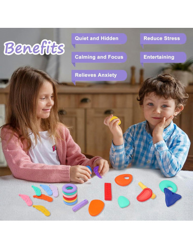 Paquete de 24 Juguetes Fidget Sensoriales Hoaisun para Alivio de Ansiedad