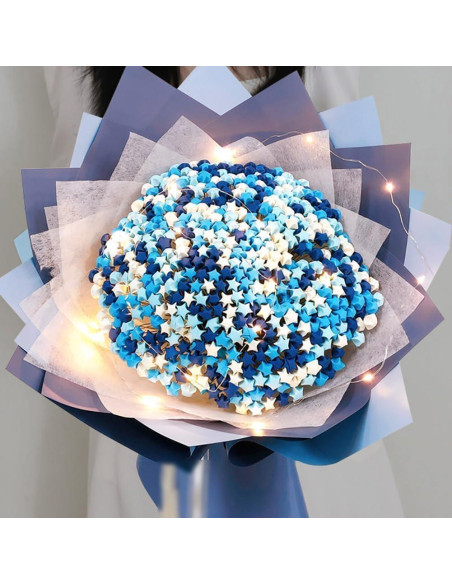 Kit de 540 Tiras de Papel Doble Cara Veloshine para Origami