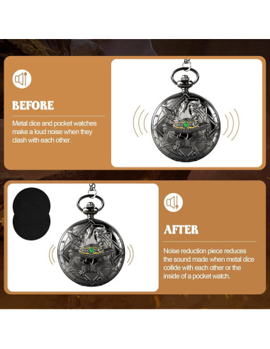 Juego de Dados D&D Banloga 7PCS Metal con Estuche