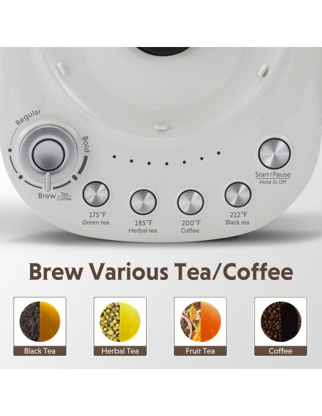 Hervidor Eléctrico BUYDEEM K156 1.5L 1500W Blanco Avena