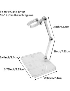 Soporte para Figuras de Acción TSY TOOL 6 Pcs HG144 Transparente 2