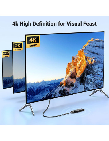 Cable de Extensión HDMI UGREEN 4K Macho a Hembra 0.46m