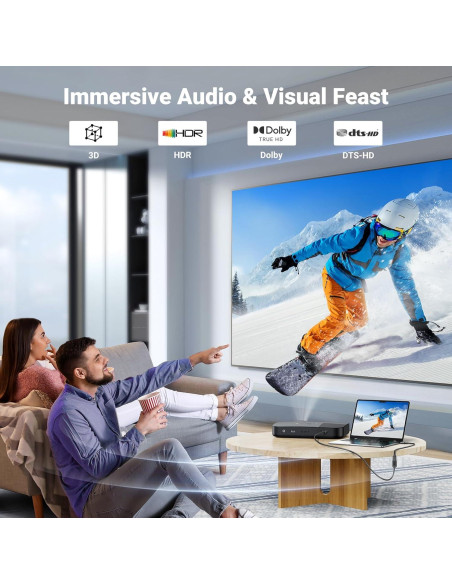 Cable de Extensión HDMI UGREEN 4K Macho a Hembra 0.46m