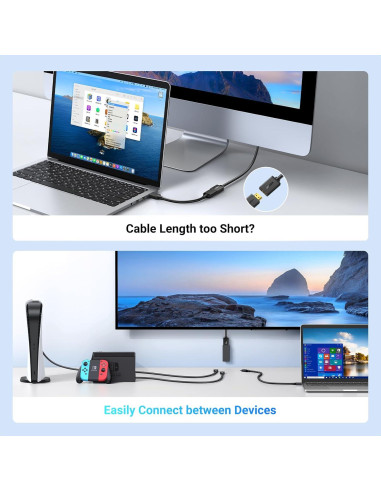 Cable de Extensión HDMI UGREEN 4K Macho a Hembra 0.46m