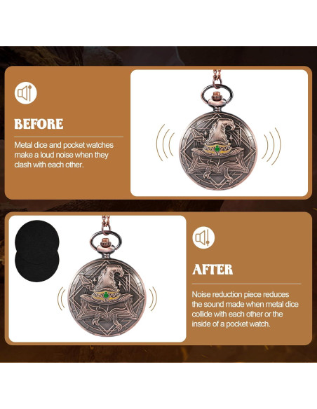 Juego de Dados D&D Banloga 7PCS Metal Cobre Mini