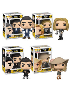 Paquete de 4 Funko Pop! Schitt's Creek - Johnny, Moira, David, Alexis